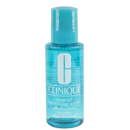 Clinique Rinse-Off Eye Makeup Solvent 60 ml ผลิตภัณฑ์ทำความสะอาดเครื่องสำอางชนิด oil free ไม่ระคายเคืองต่อผิวตา เป็นทางเลือกที่เหมาะใช้กับคนที่ใส่คอนแทคเลนส์ และเมคอัพแบบเบาๆ แค่ปาดออกเบาๆครั้งเดียวก็สะอาดแล้ว ใช้ล้างคราบลิปสติกได้ง่ายด้วย ไม่ระคายเคือง ไม่ทำให้แสบตาหรือแสบปาก